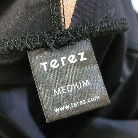 Terez Star Foil Printed Tall Band Performance Leggings - Picture 4 of 8